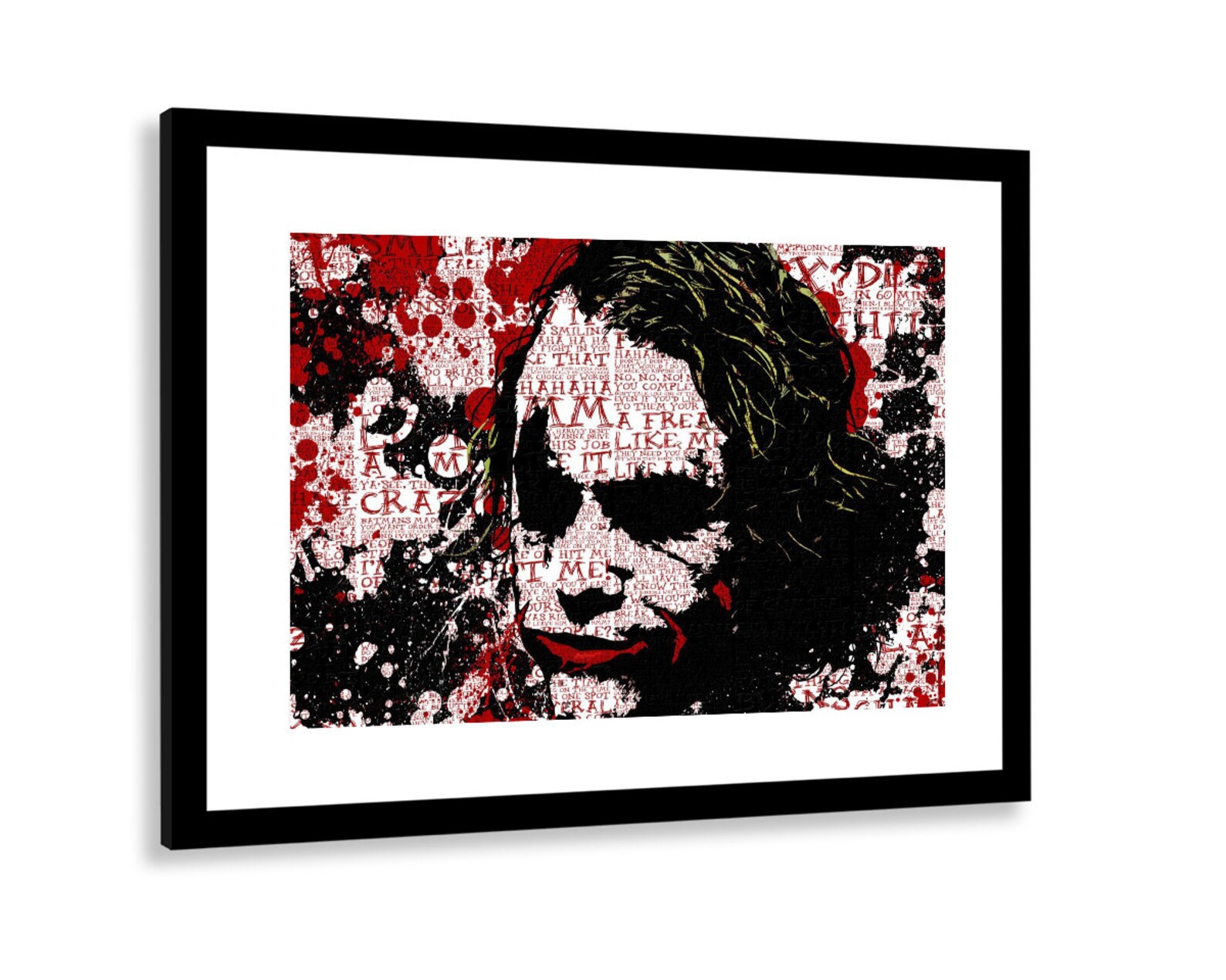 Joker Picture Frame Wall Art Etsy