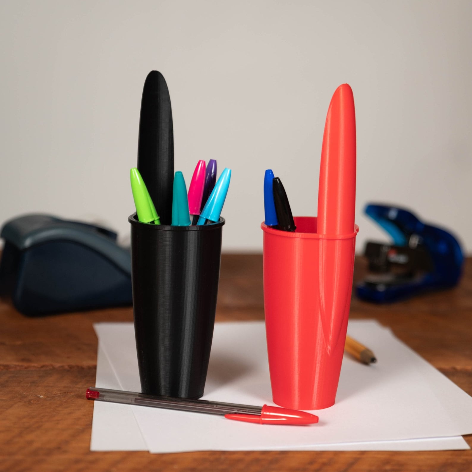 BicInspired Pen Cap Pencil Holder Etsy