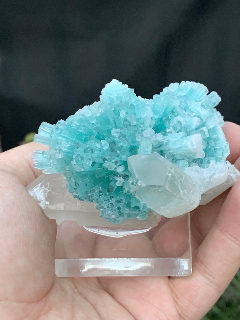 Amazing Blue Tourmaline Specimen Combine With Albite - Etsy