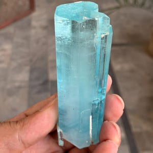 Natural terminated Aqumarine specimen ethically sourced from shigar Pakistan