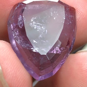 Unique purple tourmaline rose cut from Afghanistan