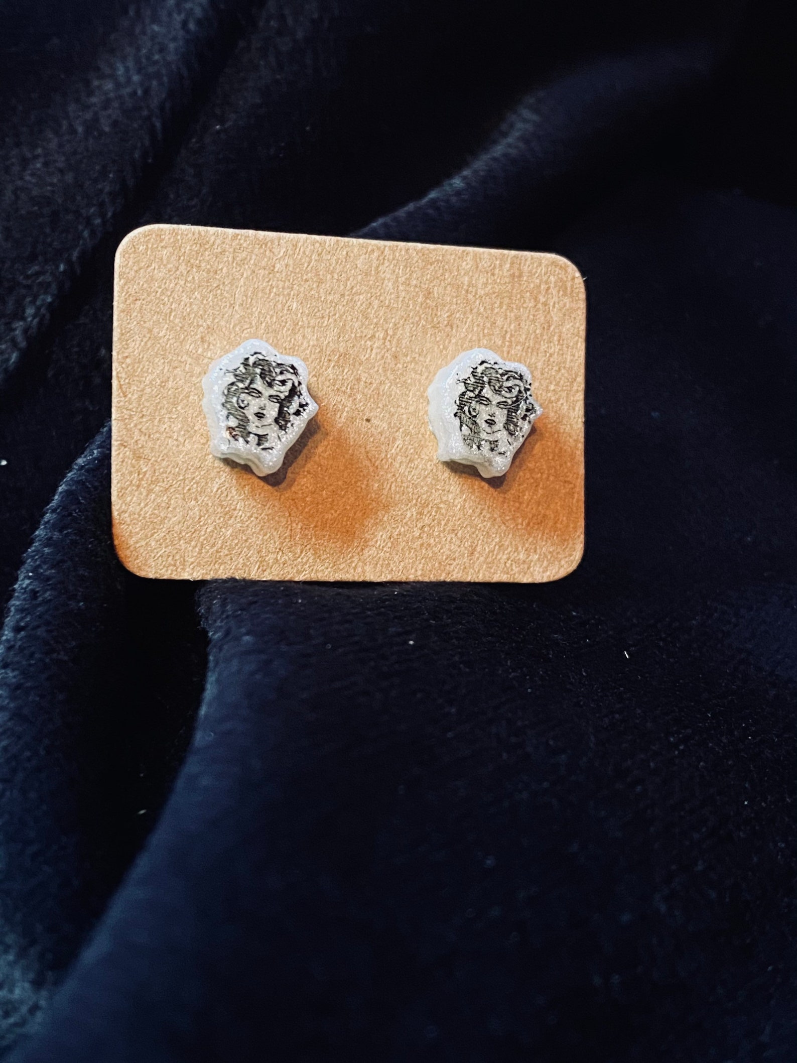 medusa head stud earrings