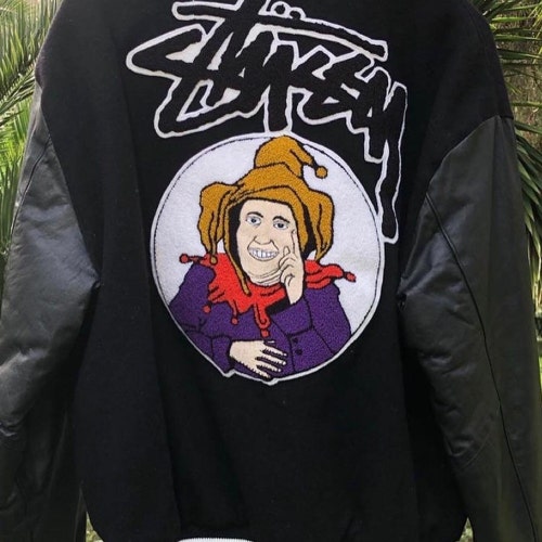 Very Rare 1991 Vintage Stussy Joker Varsity Jacket - Etsy