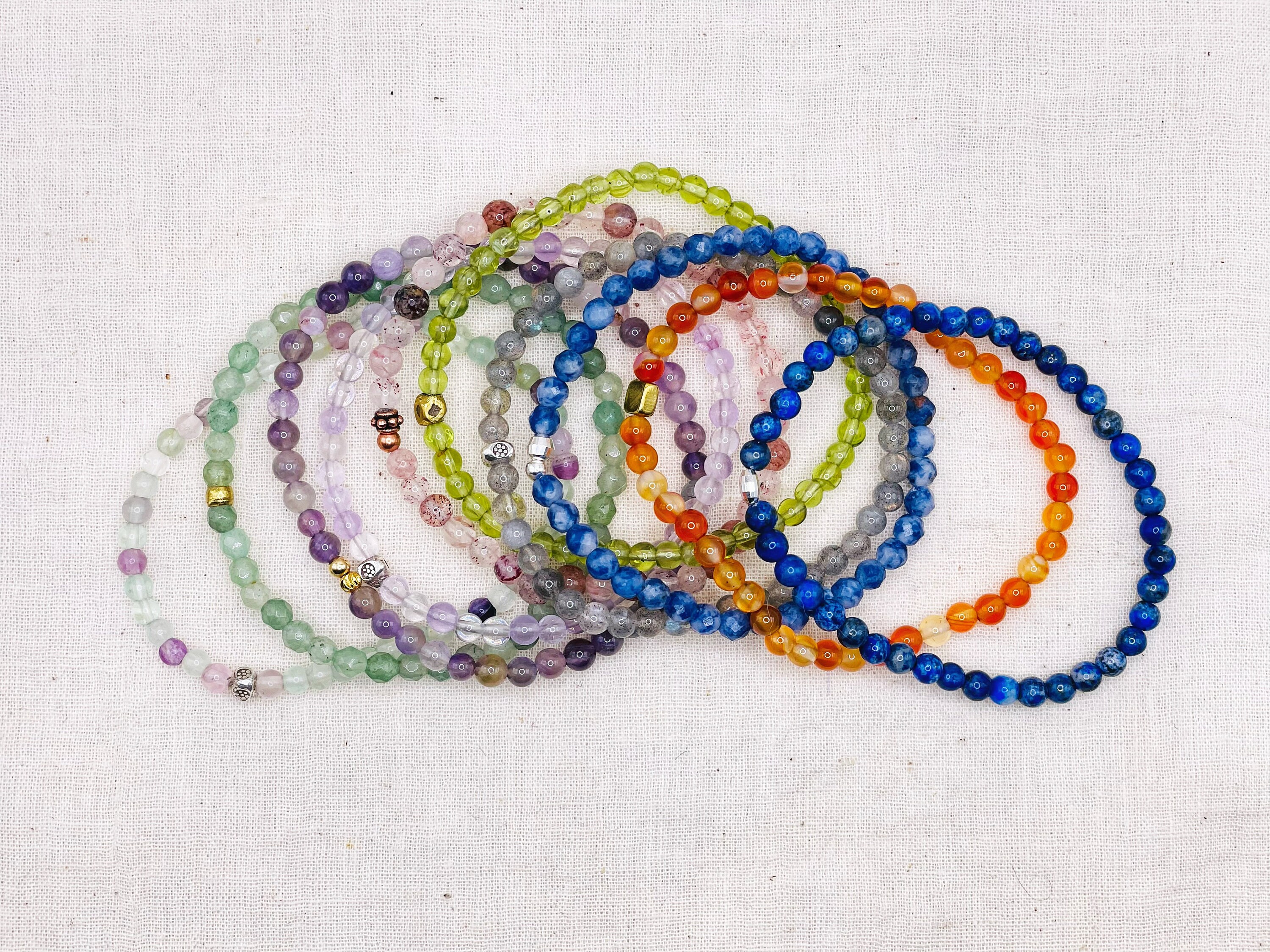 Mini Gemstone Energy Bracelets Cleansing Protection Joy Healing Transformation Petite Beads Etsy Australia