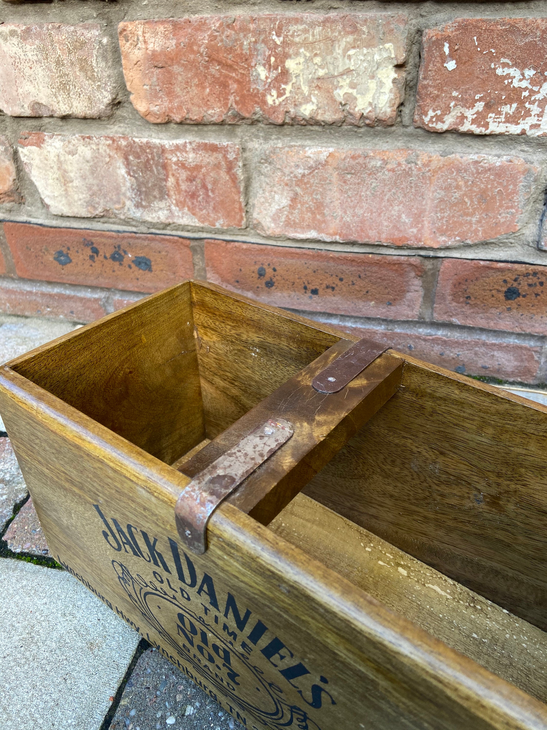 Caja de almacenamiento de madera maciza. 30cm de largo: Old | Etsy