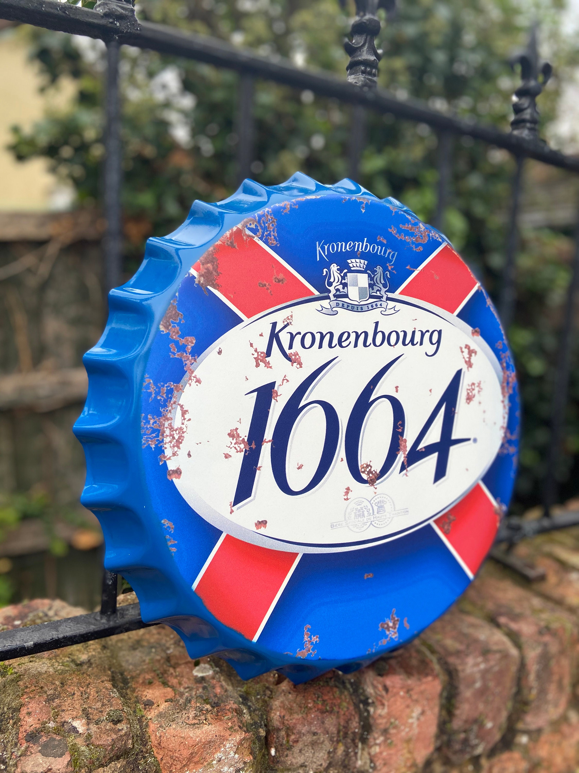 Large Wall Hanging Bottle Top. 30cm Round. Made From Recycled Etsy UK