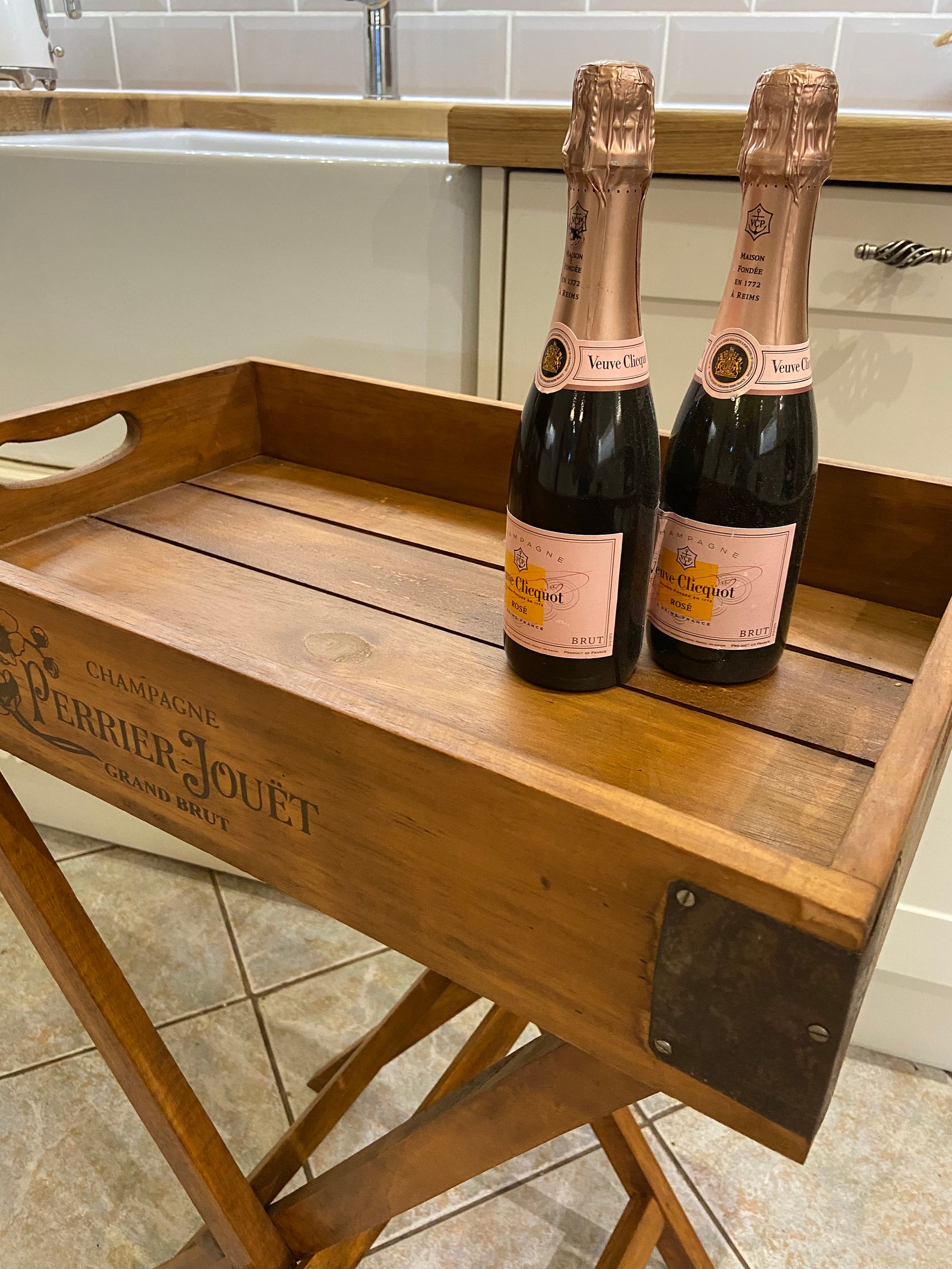 Solid Hardwood X-large Table / Butler Tray With Handles and | Etsy