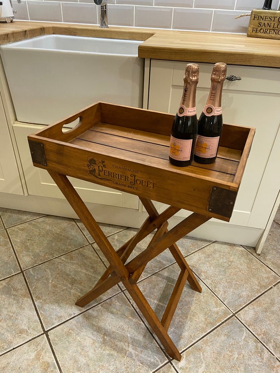 Solid Hardwood X-large Table / Butler Tray With Handles and | Etsy