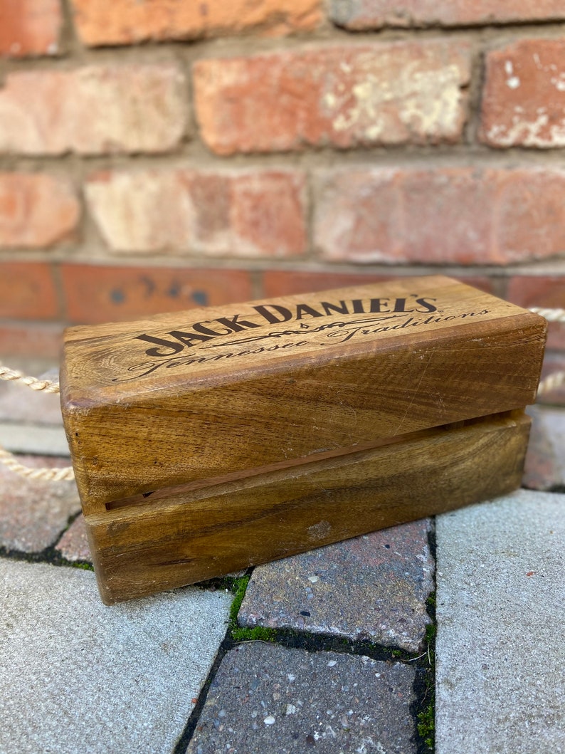 Solid Wooden Storage Box With Rope Handles Tennessee Etsy UK