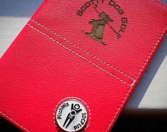 PitchWiz Personalised (Laser Engraved) Scorecard Holder - Xmas Birthday Golf Club Society