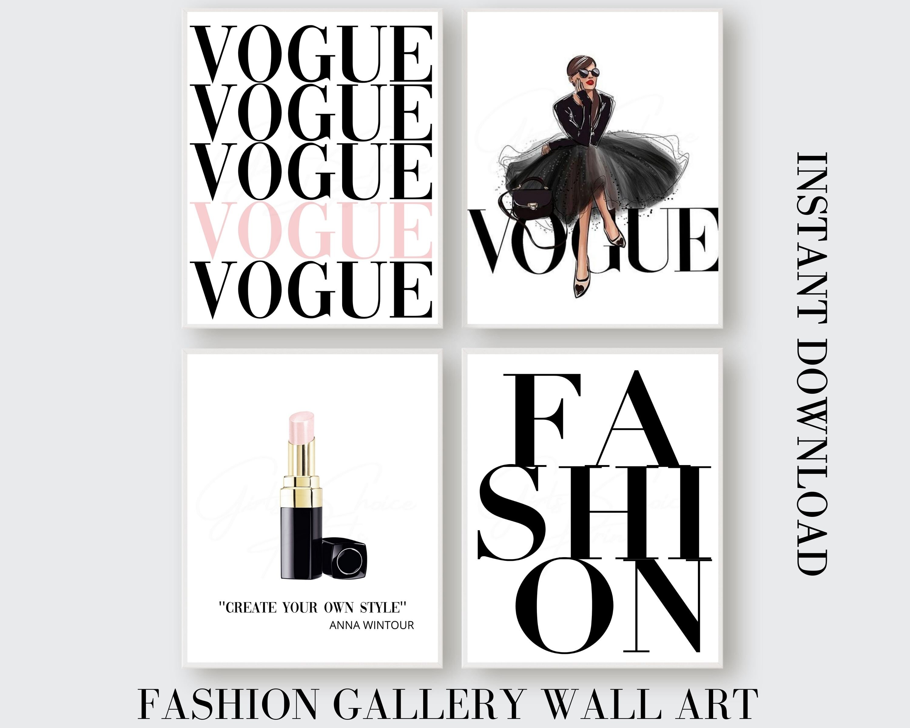 Fashion Gallery Wall Art Prints Set of 4 Prints Fashion Etsy
