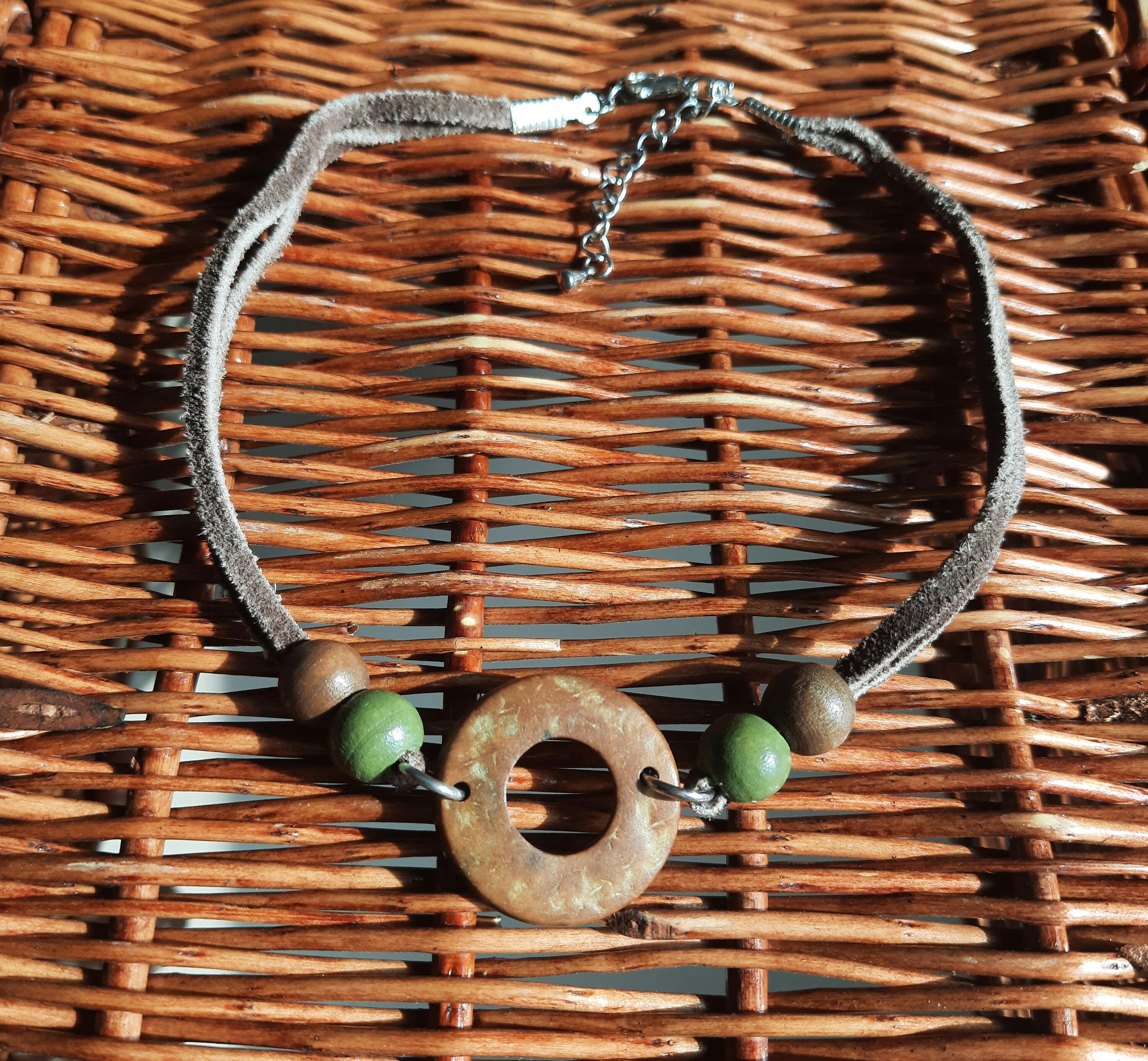 Kokosnuss-Shell-Holz-Ring-Halsband Boho-Stil Schmuck Boho | Etsy
