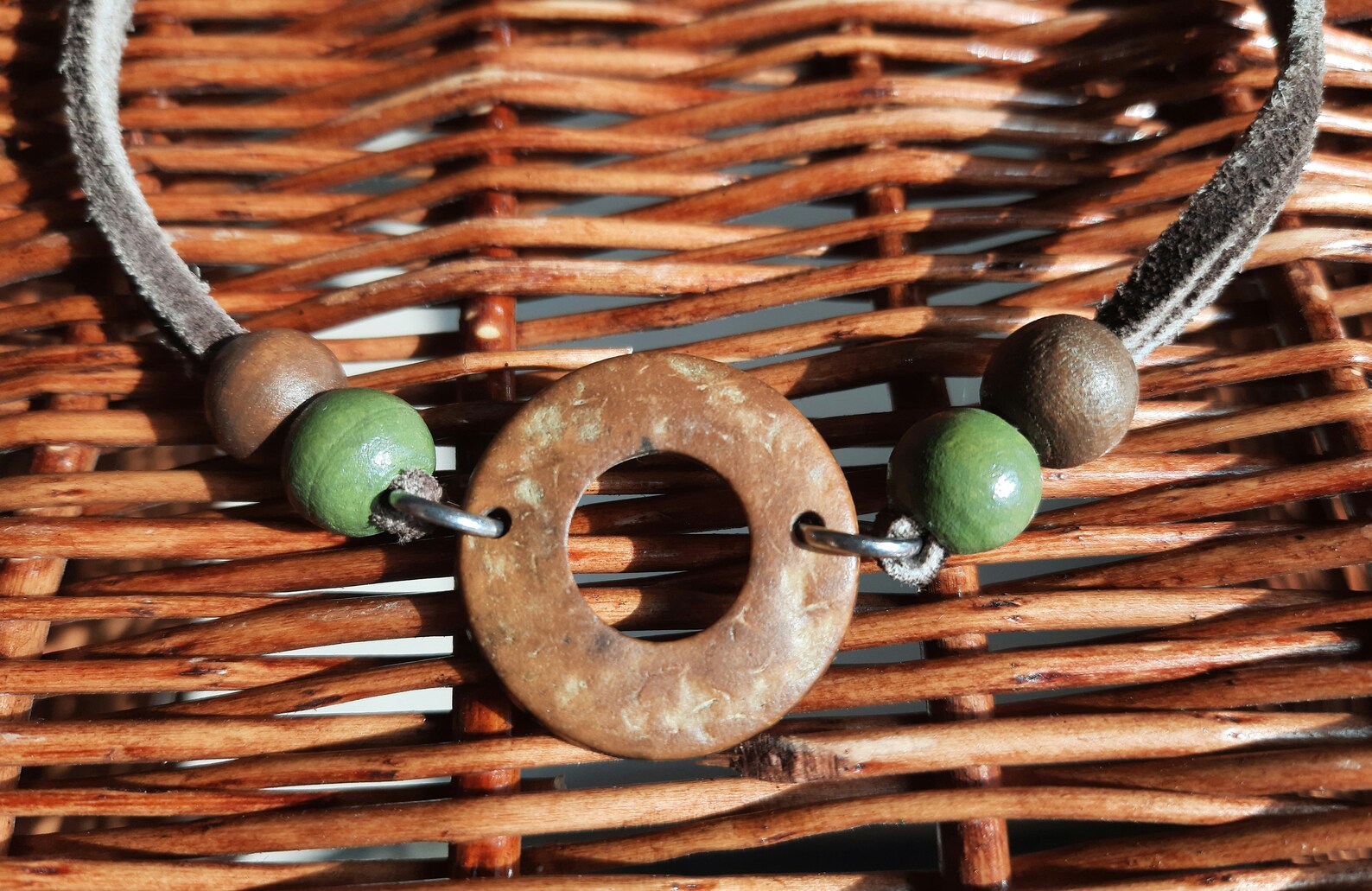 Kokosnuss-Shell-Holz-Ring-Halsband Boho-Stil Schmuck Boho | Etsy