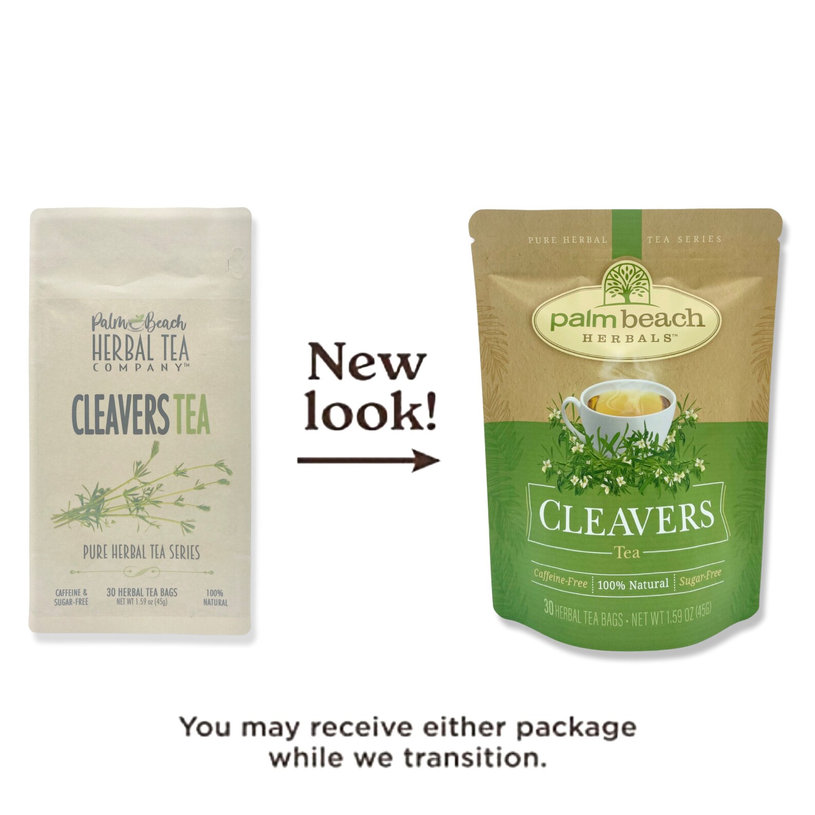 Cleavers Tea Pure Herbal Tea Series by Palm Beach Herbals 30 Tea Bags 100 Natural Etsy