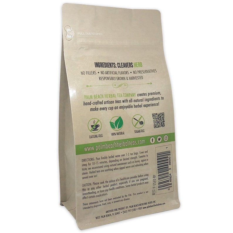 Cleavers Tea Pure Herbal Tea Series by Palm Beach Herbal Tea Etsy