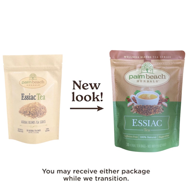 Essiac Tea Herbal Blends Tea Series by Palm Beach Herbals 30 Tea Bags 100% Natural image 3