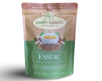 Essiac Tea - Herbal Blends Tea Series by Palm Beach Herbals (30 Tea Bags) 100% Natural