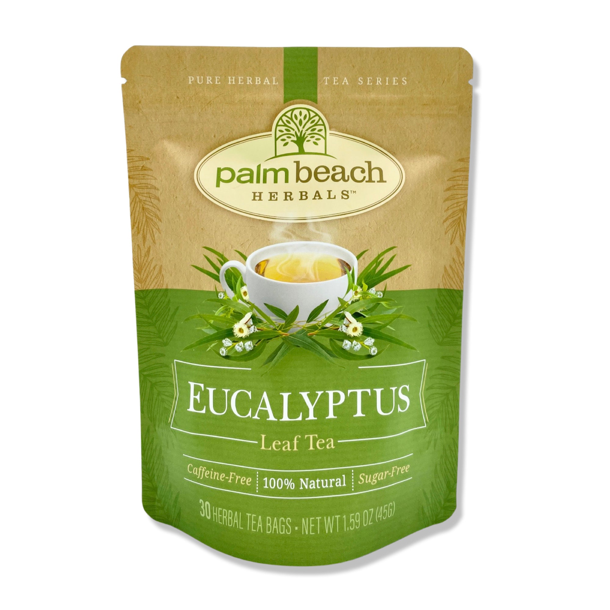 Eucalyptus Leaf Tea Pure Herbal Tea Series by Palm Beach Herbals 30 Tea Bags 100 Natural Etsy