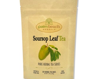 Soursop Blatt Tee - Pure Kräutertee Serie von Palm Beach Herbals (30 Teebeutel) 100% natürlich
