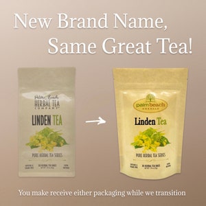 Linden Tea Pure Herbal Tea Series by Palm Beach Herbals 30 Tea Bags 100% All Natural image 3