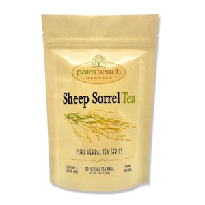 Sheep Sorrel - Pure Herbal Tea Series by Palm Beach Herbals (30 Tea Bags) 100% All Natural