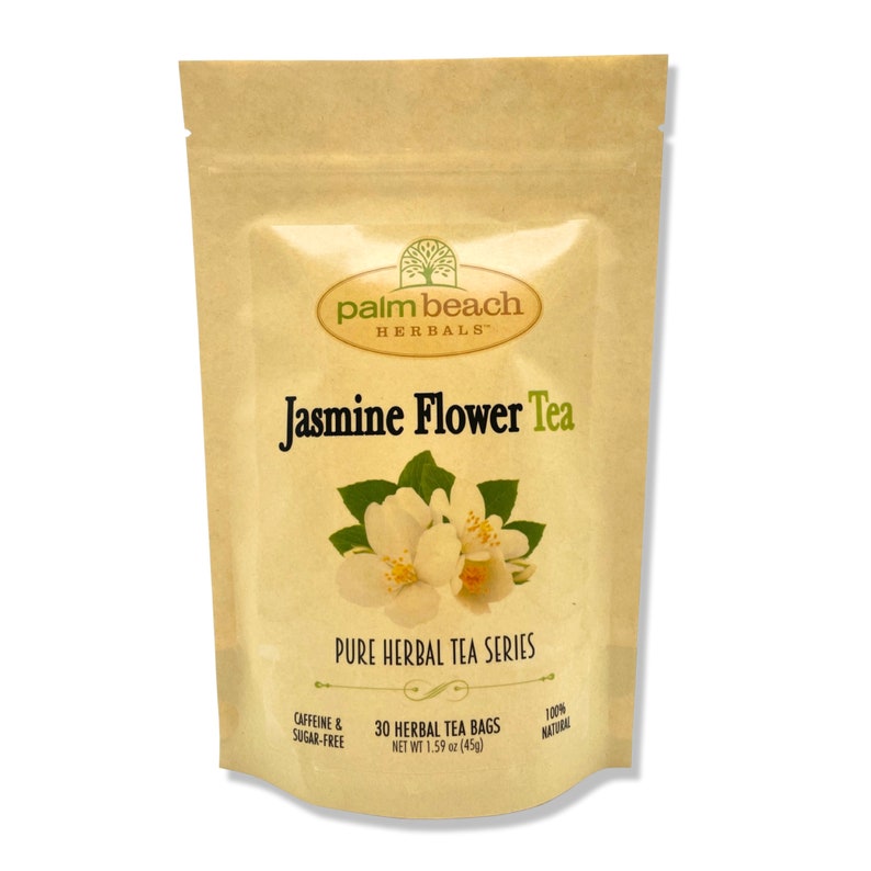 Jasmine Flower Tea Pure Herbal Tea Series by Palm Beach Herbals 30 Tea