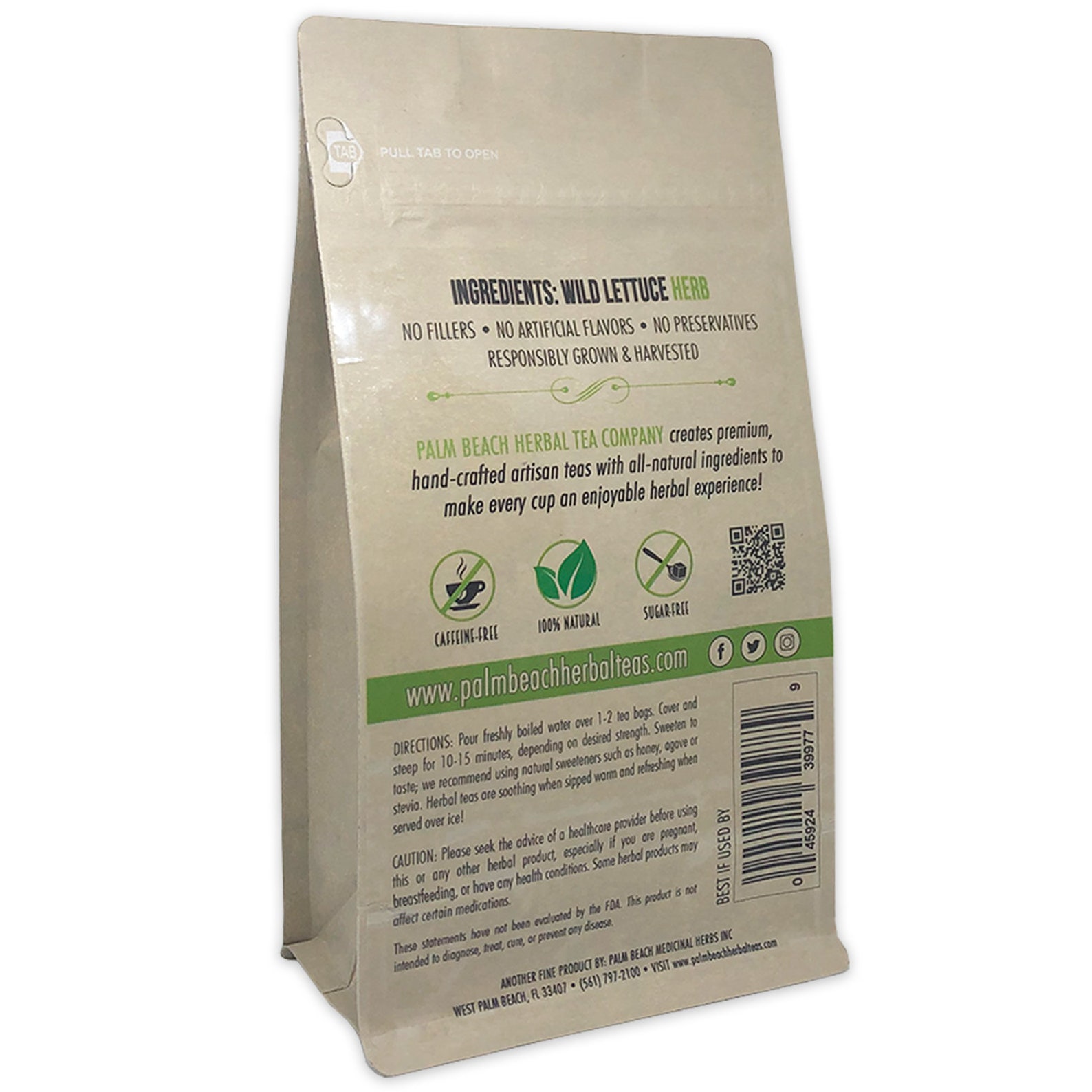 Wild Lettuce Tea Pure Herbal Tea Series by Palm Beach Herbal Etsy