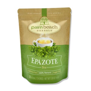 Epazote Tea - Pure Herbal Tea Series by Palm Beach Herbals (30 Tea Bags) 100% Natural