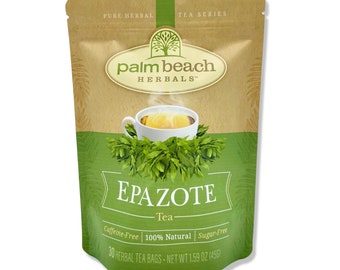 Epazote Tea - Pure Herbal Tea Series de Palm Beach Herbals (30 bolsitas de té) 100% natural