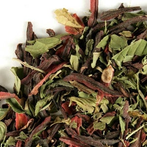 Hibiscus Mint Herbal Tea - Herbal Blends Series by Palm Beach Herbals (30 Tea Bags) 100% All Natural