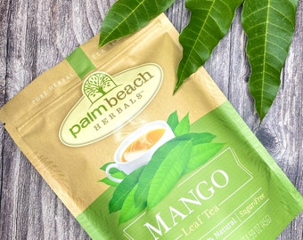 Mango Leaf Tea - Pure Herbal Tea Series by Palm Beach Herbals (30 Tea Bags) 100% Natural