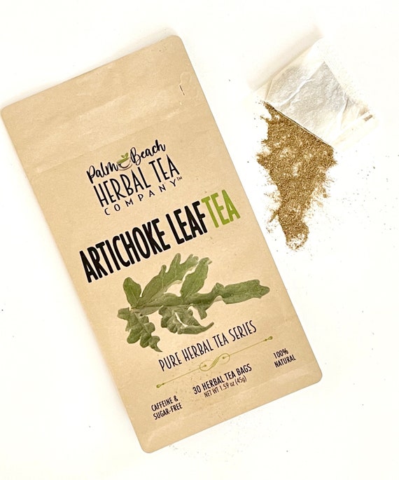 Artichoke Leaf Tea Pure Herbal Tea Series by Palm Beach Etsy