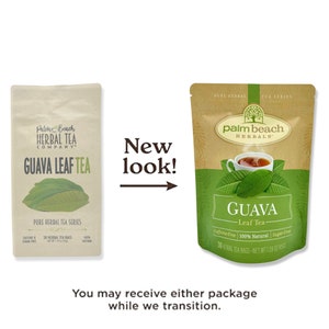 Guava Leaf Tea Pure Herbal Tea Series by Palm Beach Herbals 30 Tea Bags 100% Natural image 3