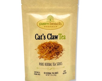 Katzenkrallenbarken-Tee - Pure Kräutertee-Serie von Palm Beach Herbals (30 Teebeutel) 100% ganz natürlich