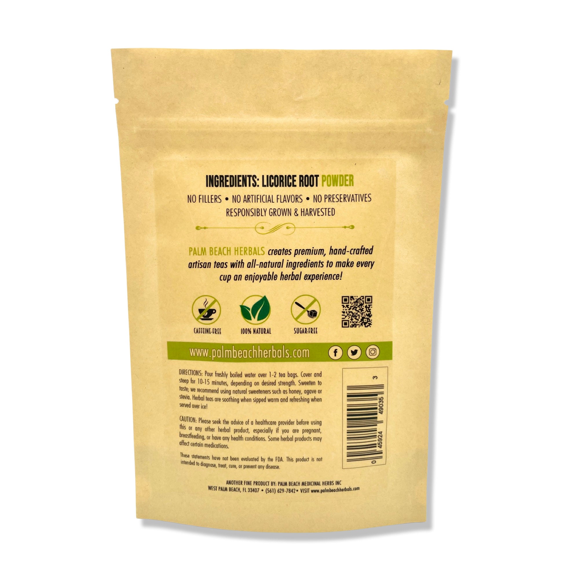 Licorice Root Tea Pure Herbal Tea Series by Palm Beach Etsy