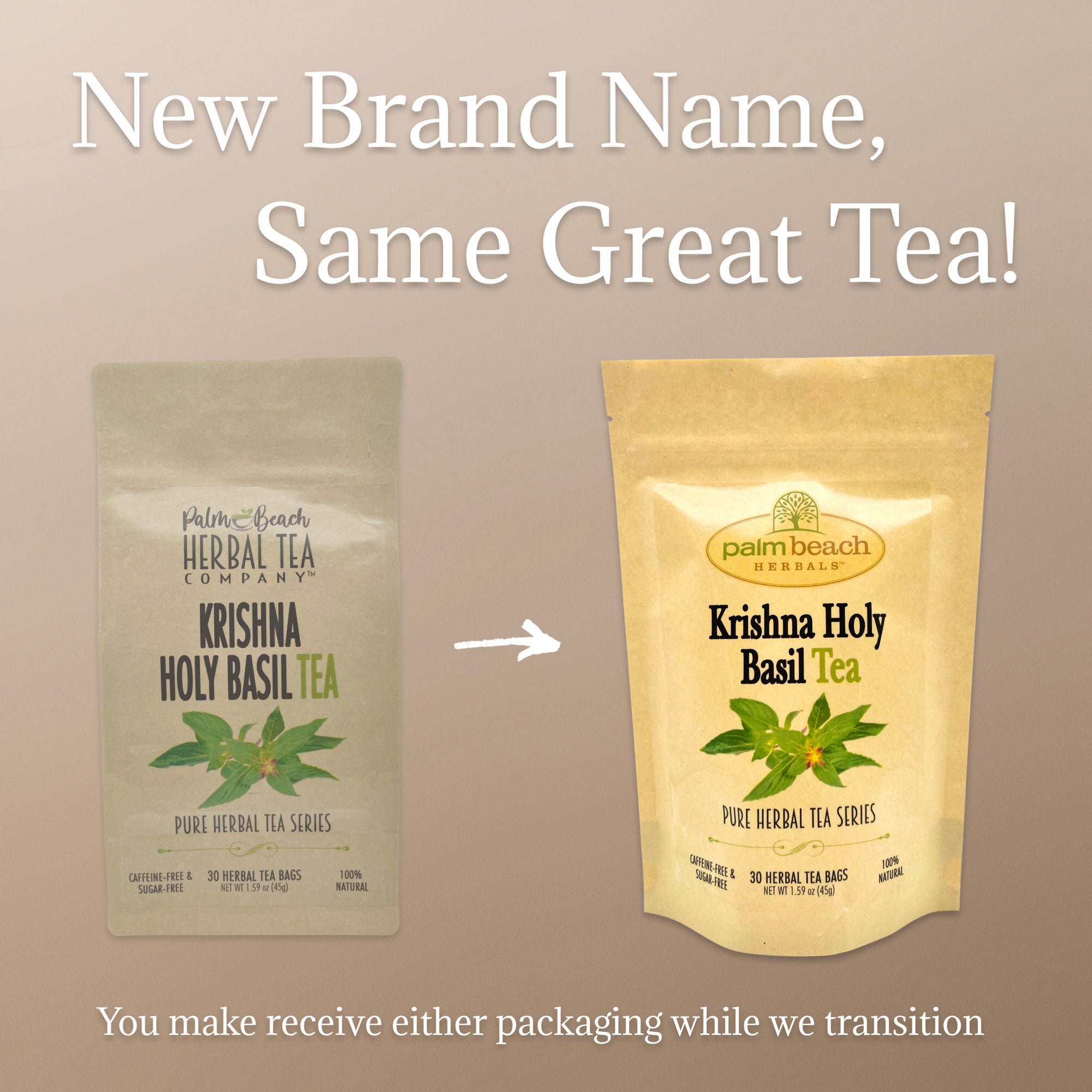 Krishna Holy Basil Tea Pure Herbal Tea Series by Palm Beach Herbals 30