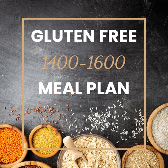 14001600 Calorie Gluten Free Meal Plan Planner Weight Etsy
