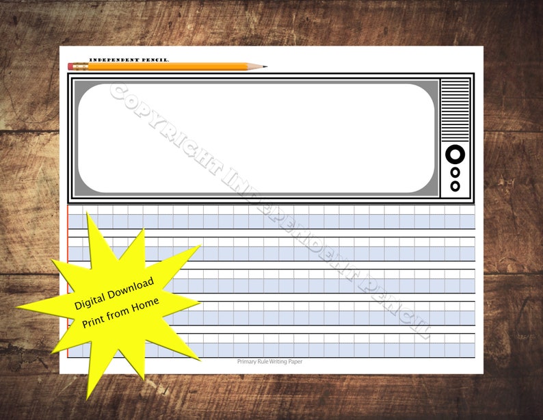 Dysgraphia Dyslexia Primary Rule Paper Digital Download Bundle - Etsy