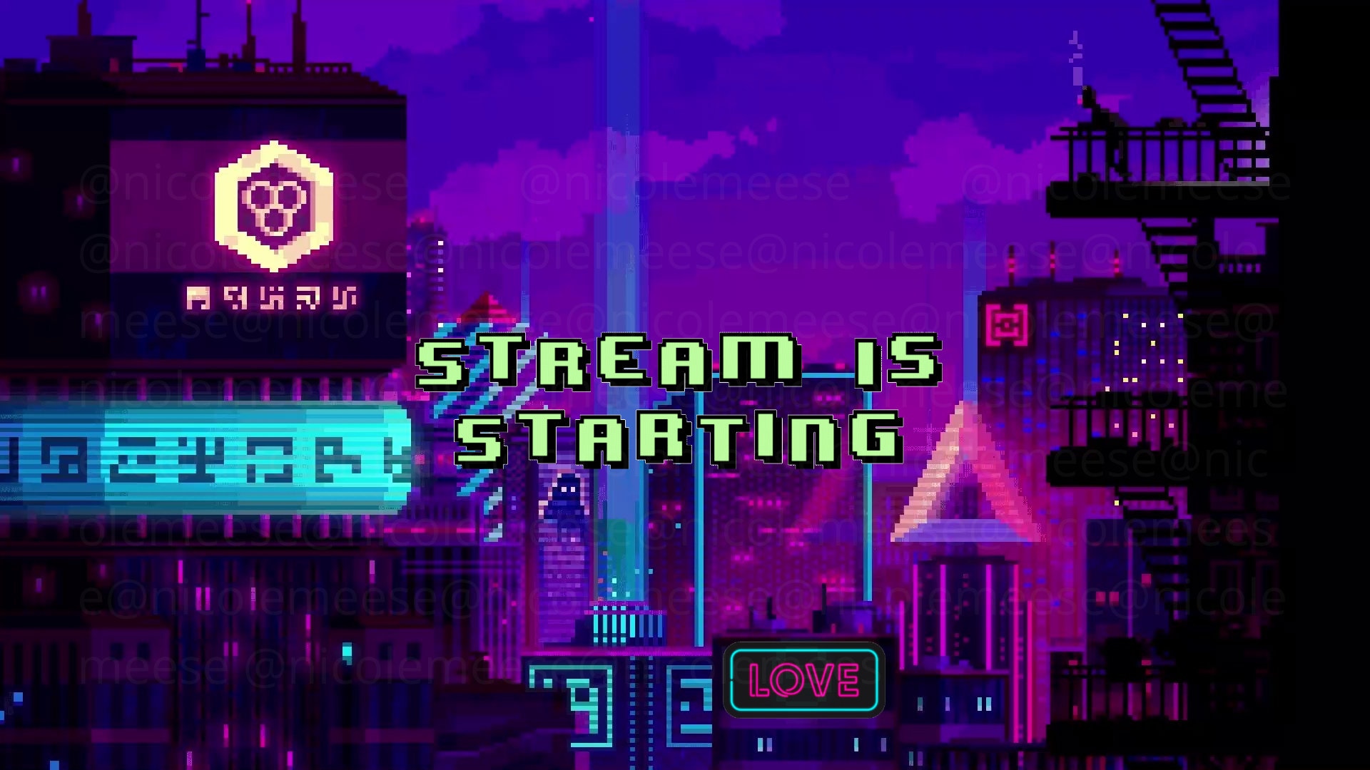 Twitch Starting Soon Screen Aesthetic