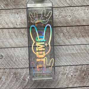 Bad Bunny Milk Carton Water Bottle