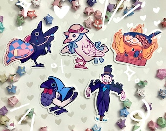 Howls Moving Castle Bird Stickers / Ghibli Sticker / Bird Sticker / Cute Animal Sticker / Anime Sticker / Vinyl Sticker