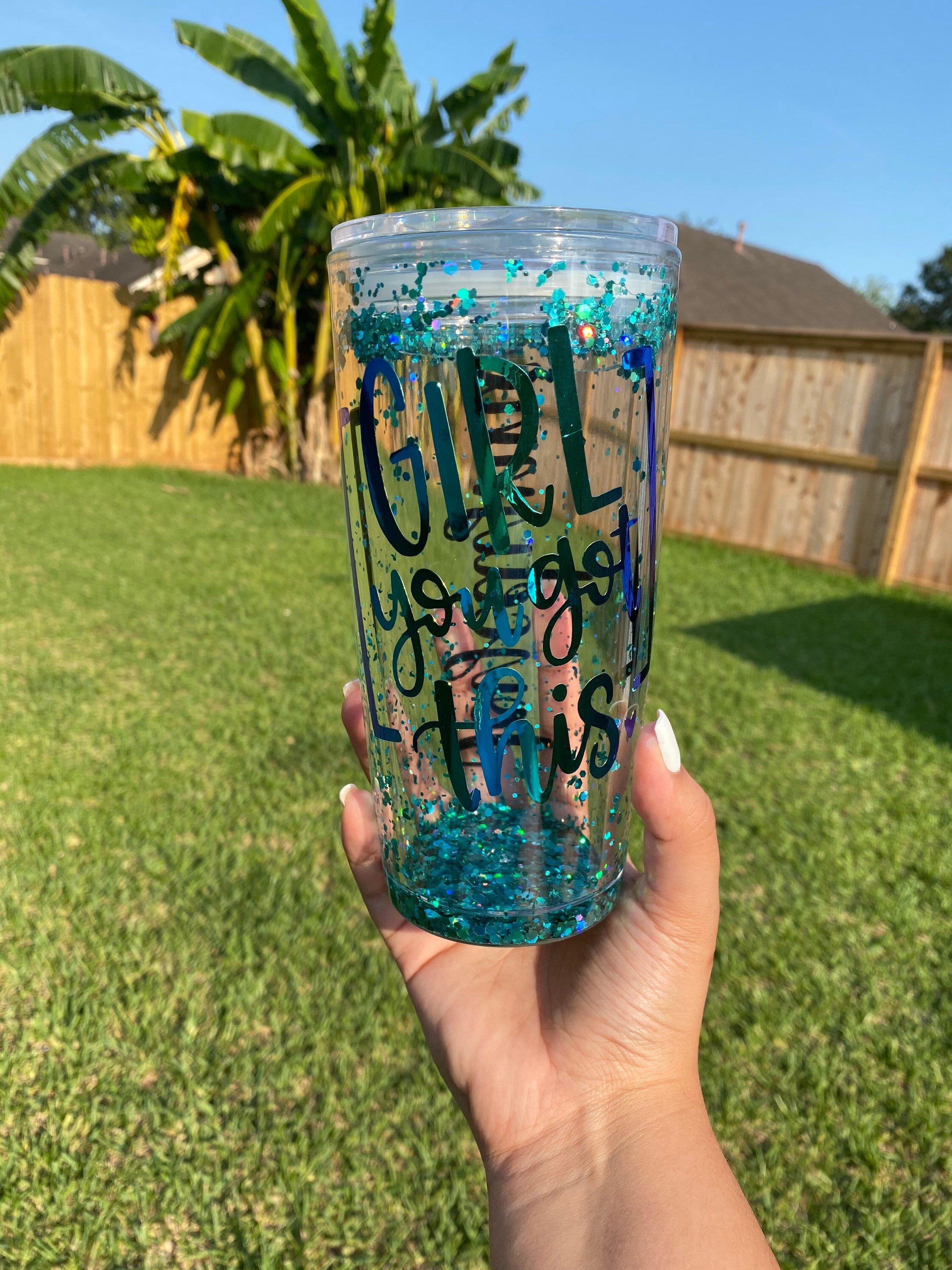 Snowglobe tumblers Etsy