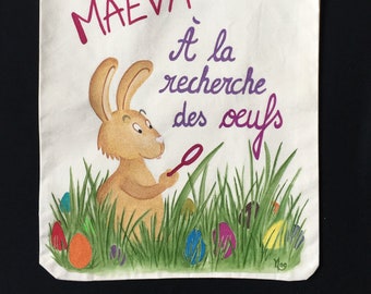 Easter bag for children: rabbit