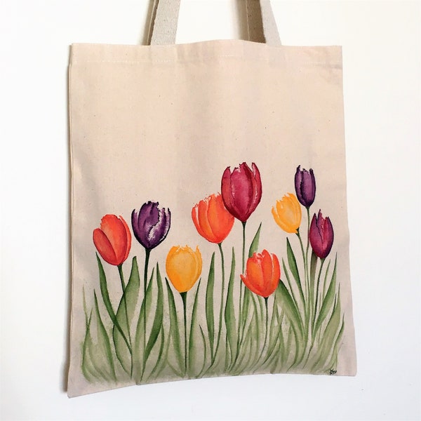 Tulips Beige Bag