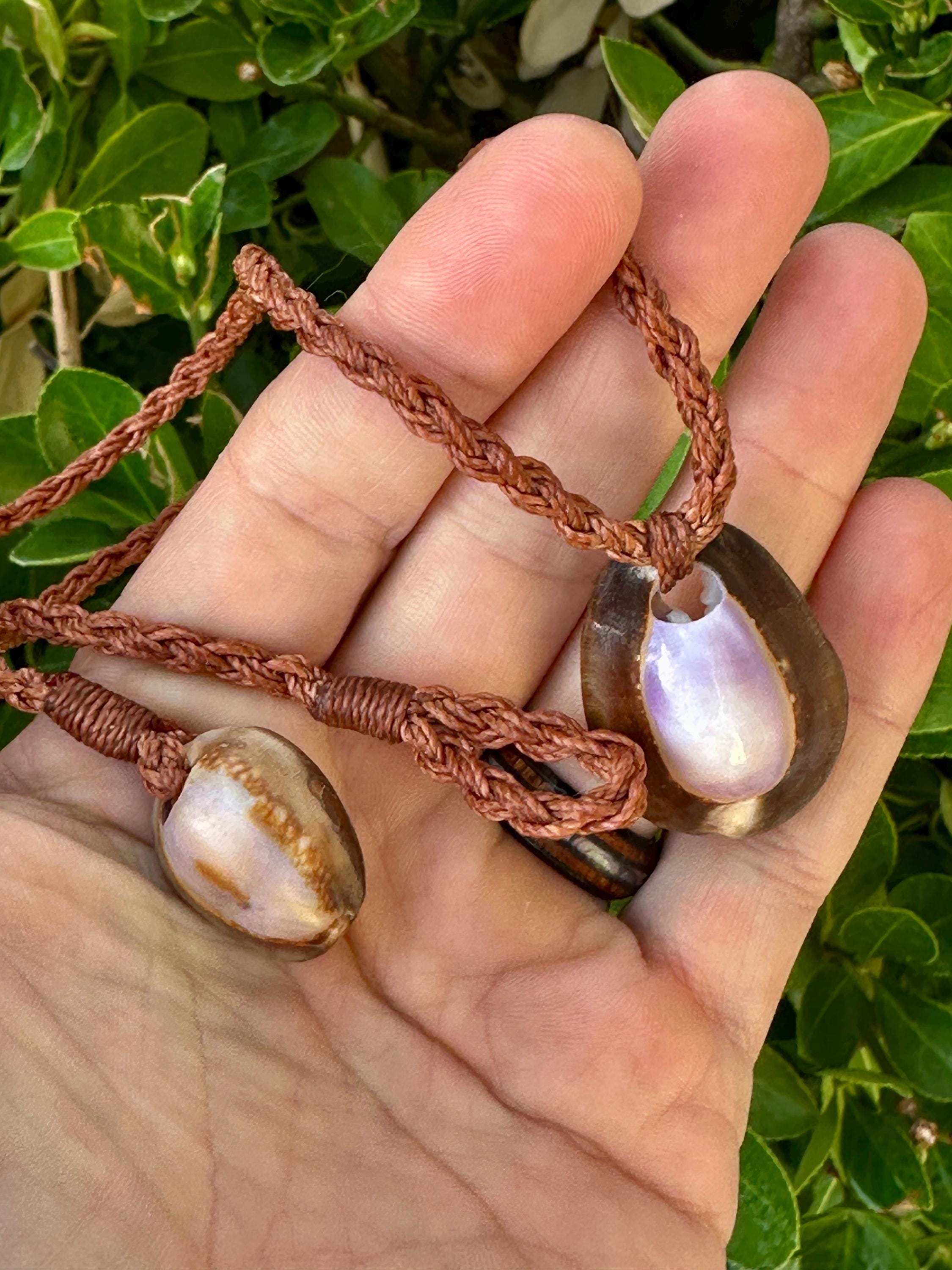 Women’s Purple Back Cowrie Shell Lei - Etsy