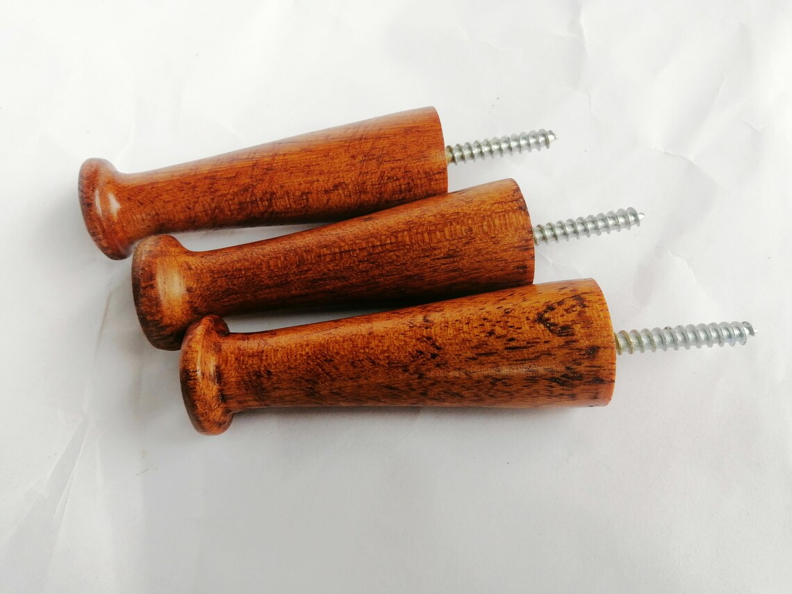 ScrewOn Shaker Pegs Sapele Hardwood 2.99 inch Length Etsy