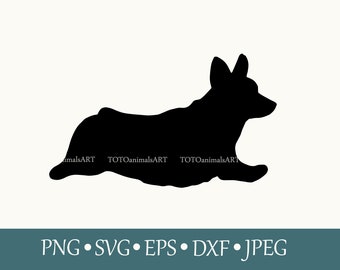 Corgi gifts Corgi digital Cut File Pembroke Welsh Corgi Dog Breed svg eps jpeg Instant Digital Download