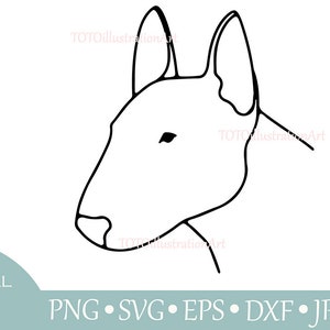 Bull terrier png svg eps jpeg dxf digital file| English Bull Terrier| Bull terrier gift