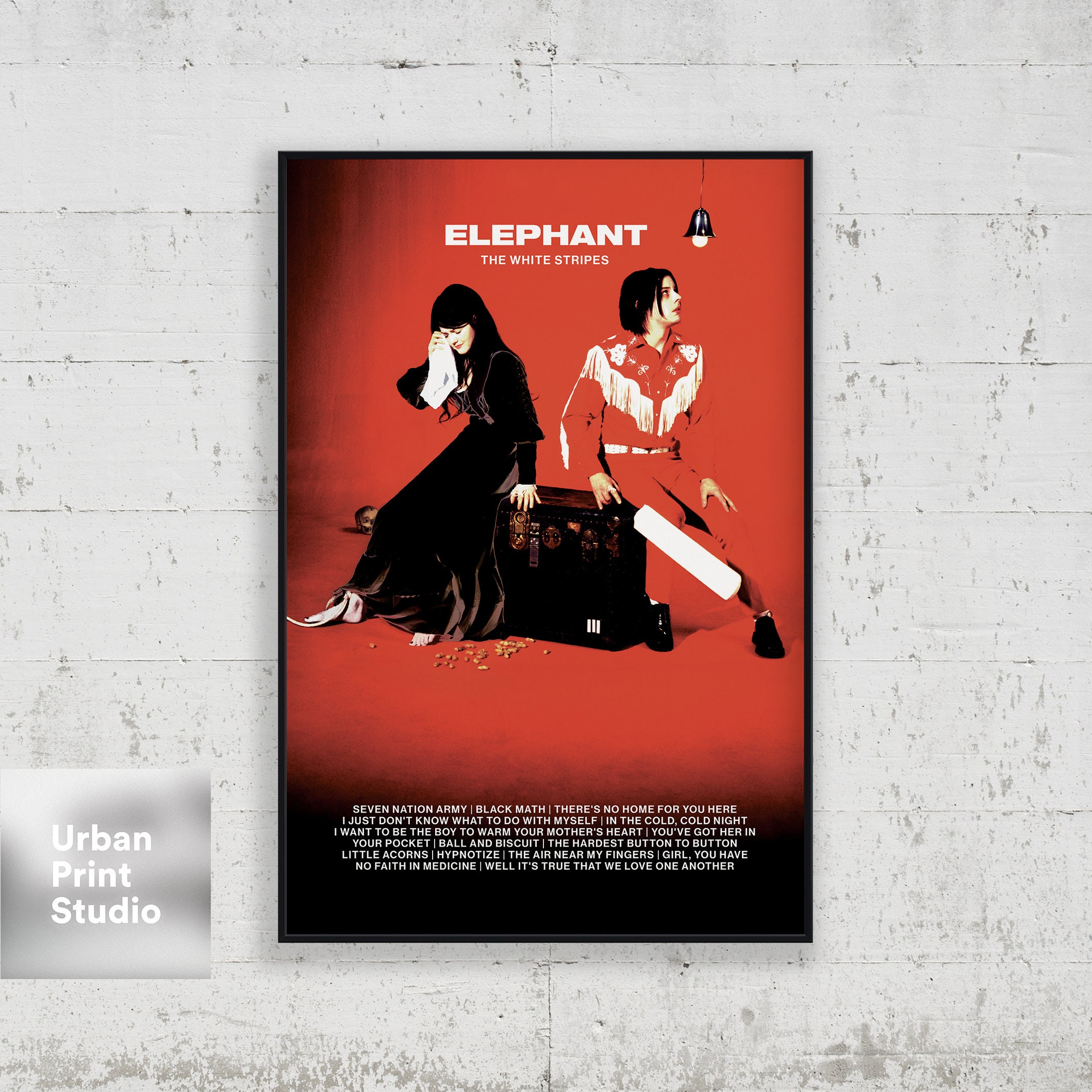 The White Stripes Poster Elephant Album Cover Poster Print Etsy