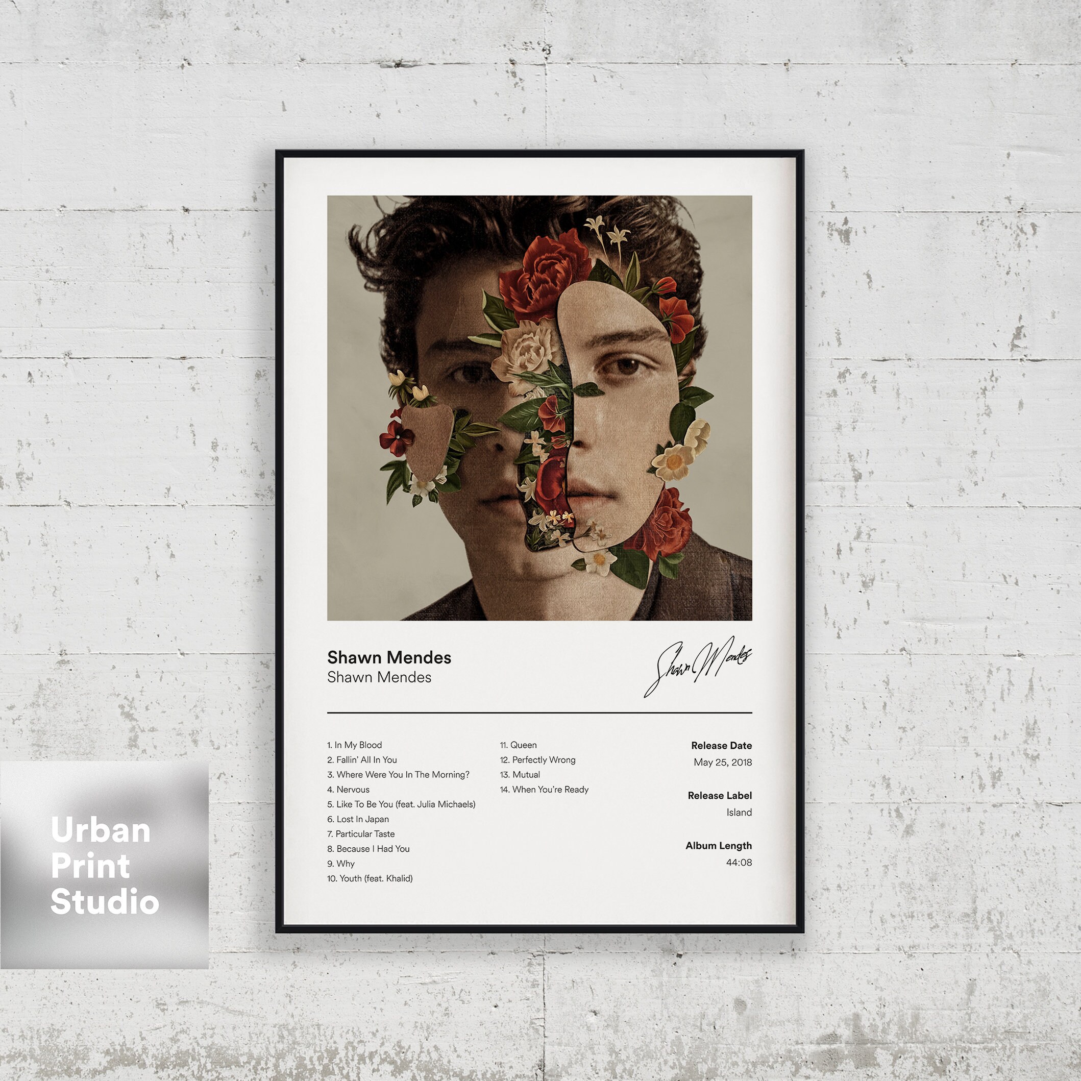 Shawn Mendes Poster Shawn Mendes Album Cover Poster Print | Etsy